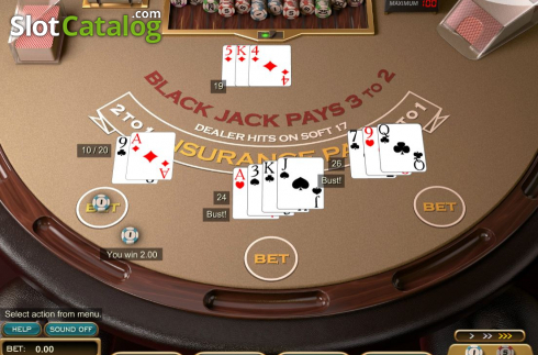 Οθόνη5. Single Deck Blackjack (Nucleus Gaming) Κουλοχέρης