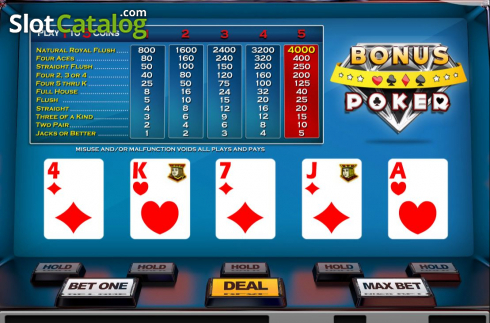Οθόνη2. Bonus Poker (Nucleus Gaming) Κουλοχέρης