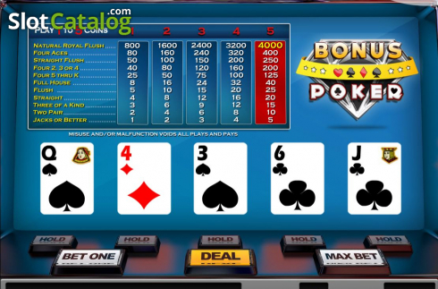 Οθόνη3. Bonus Poker (Nucleus Gaming) Κουλοχέρης