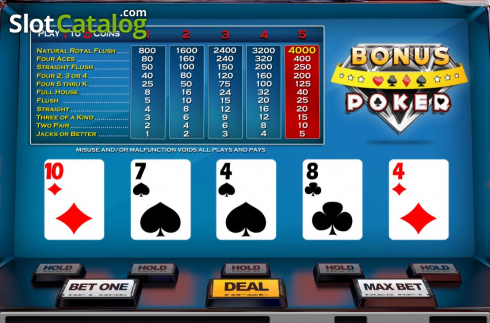Οθόνη4. Bonus Poker (Nucleus Gaming) Κουλοχέρης