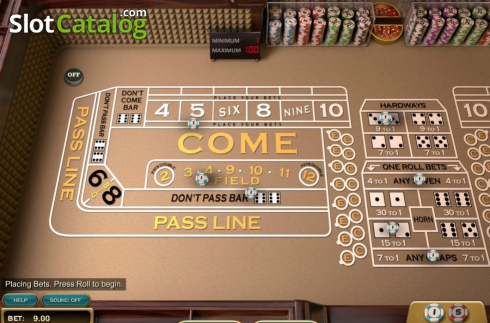 Οθόνη2. Craps (Nucleus Gaming) Κουλοχέρης