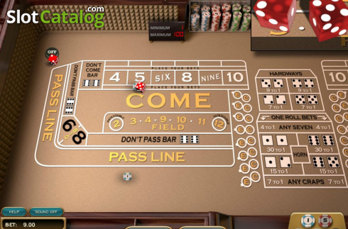 Οθόνη3. Craps (Nucleus Gaming) Κουλοχέρης