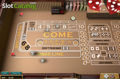 Οθόνη4. Craps (Nucleus Gaming) Κουλοχέρης
