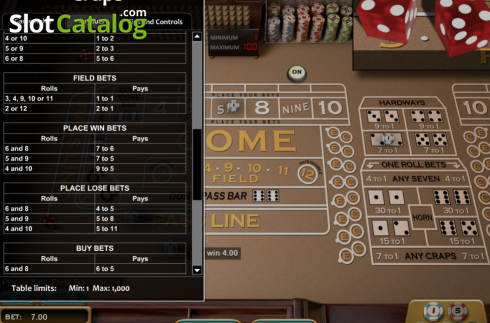 Οθόνη6. Craps (Nucleus Gaming) Κουλοχέρης