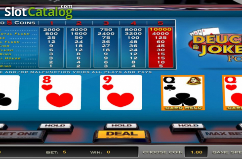 Οθόνη3. Deuces & Jokers Poker (Nucleus Gaming) Κουλοχέρης