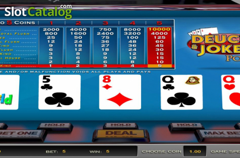 Οθόνη4. Deuces & Jokers Poker (Nucleus Gaming) Κουλοχέρης