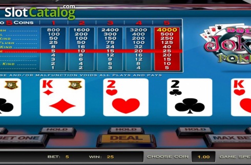 Οθόνη4. Double Joker Poker (Nucleus Gaming) Κουλοχέρης