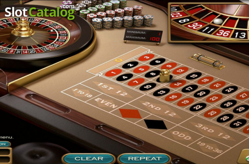 Οθόνη3. European Roulette (Nucleus Gaming) Κουλοχέρης