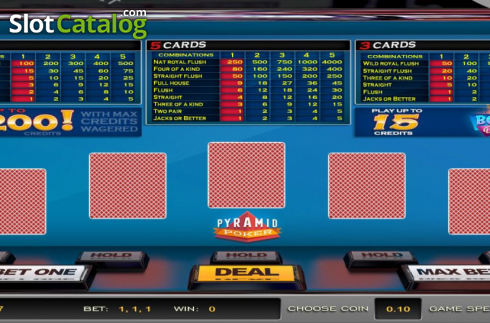 Οθόνη2. Pyramid Poker Bonus Deluxe (Nucleus Gaming) Κουλοχέρης