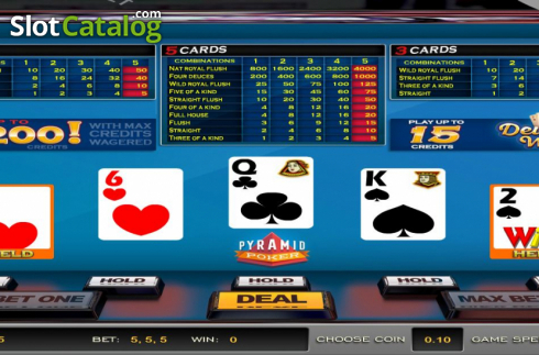 Οθόνη3. Pyramid Poker Deuces Wild (Nucleus Gaming) Κουλοχέρης