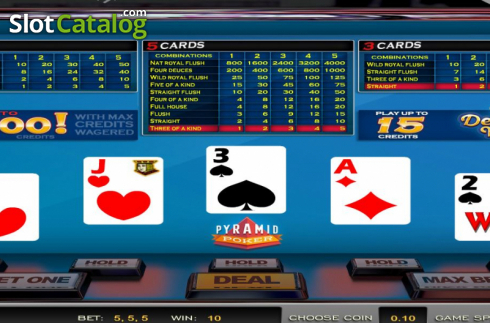 Οθόνη4. Pyramid Poker Deuces Wild (Nucleus Gaming) Κουλοχέρης