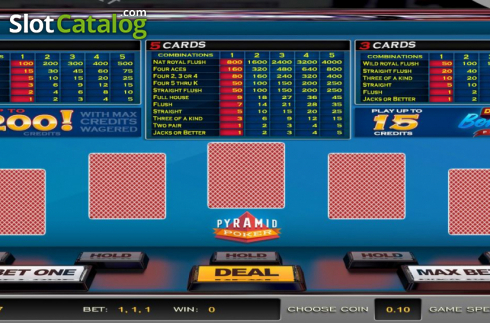 Οθόνη2. Pyramid Poker Double Bonus (Nucleus Gaming) Κουλοχέρης 