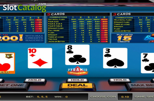 Οθόνη3. Pyramid Poker Double Bonus (Nucleus Gaming) Κουλοχέρης 