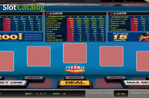 Οθόνη2. Pyramid Poker Double Jackpot Poker (Nucleus Gaming) Κουλοχέρης 