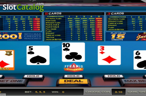 Οθόνη3. Pyramid Poker Double Jackpot Poker (Nucleus Gaming) Κουλοχέρης 