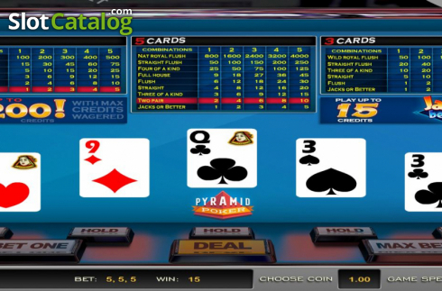 Οθόνη4. Pyramid Poker Jacks or Better (Nucleus Gaming) Κουλοχέρης