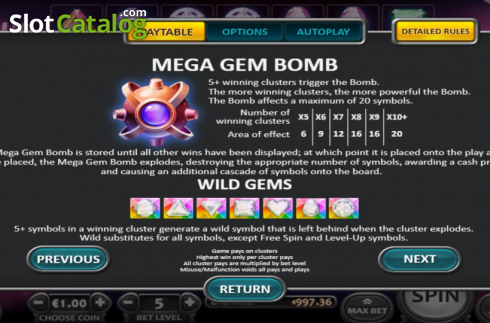 Οθόνη8. Glorious Gems Κουλοχέρης 