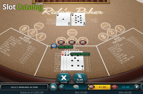 Οθόνη3. Ride'm Poker (Nucleus Gaming) Κουλοχέρης