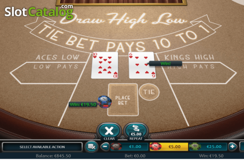 Οθόνη4. Draw High Low (Nucleus Gaming) Κουλοχέρης 