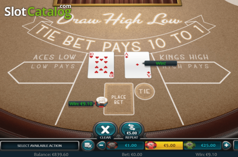 Οθόνη5. Draw High Low (Nucleus Gaming) Κουλοχέρης 