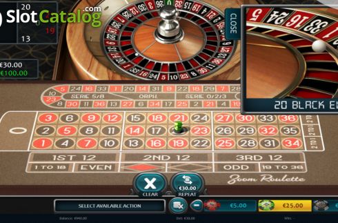 Οθόνη5. Zoom Roulette (Nucleus Gaming) Κουλοχέρης 