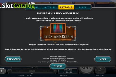 Οθόνη6. Kraken Deep Wins Κουλοχέρης