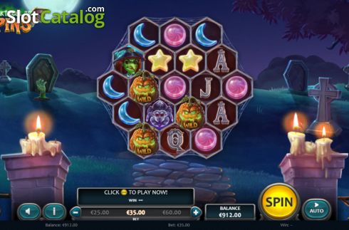 Οθόνη2. Spooktacular Spins Κουλοχέρης