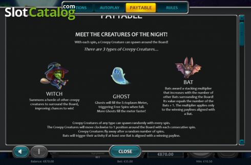 Οθόνη8. Spooktacular Spins Κουλοχέρης