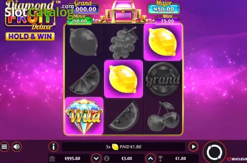 Οθόνη3. Diamond Fruit Deluxe Κουλοχέρης 