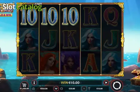 Οθόνη3. Mermaid's Treasure: Book of Pearls - Hold & Win Κουλοχέρης