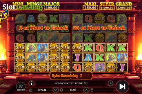 Οθόνη3. Pharaoh's Vault - Hold & Win Κουλοχέρης