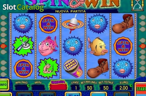 Οθόνη2. Spin & Win (Octavian Gaming) Κουλοχέρης