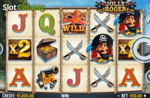 Οθόνη2. Jolly Roger (Octavian Gaming) Κουλοχέρης 
