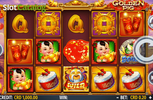 Οθόνη2. Golden Pig (Octavian Gaming) Κουλοχέρης 