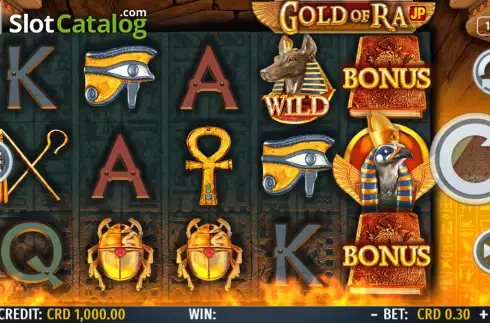 Οθόνη2. Gold of Ra (Octavian Gaming) Κουλοχέρης