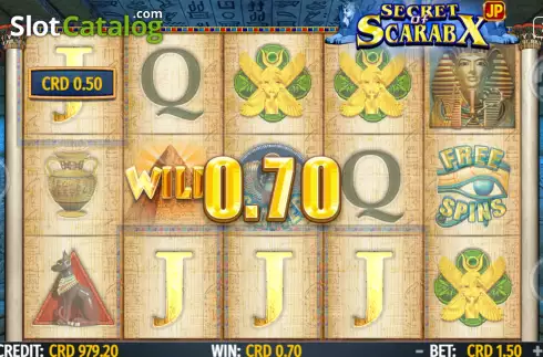 Οθόνη3. Secret Of Scarabx Κουλοχέρης