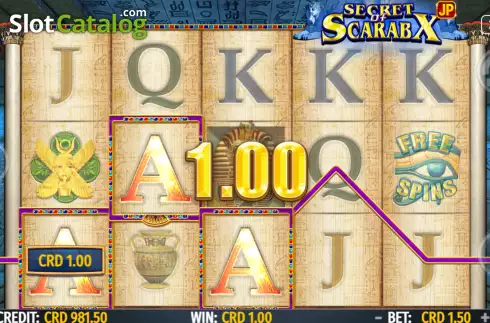 Οθόνη4. Secret Of Scarabx Κουλοχέρης
