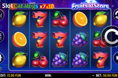 Οθόνη2. Fruits and Stars (Octavian Gaming) Κουλοχέρης 