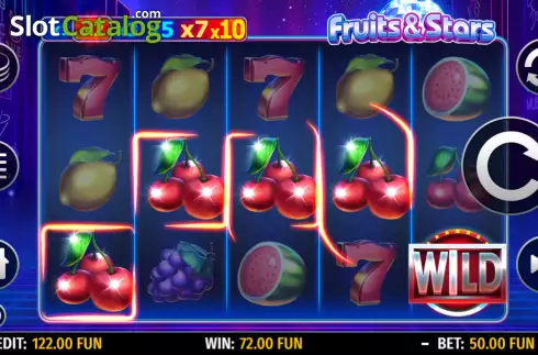 Οθόνη3. Fruits and Stars (Octavian Gaming) Κουλοχέρης 