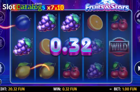 Οθόνη4. Fruits and Stars (Octavian Gaming) Κουλοχέρης 