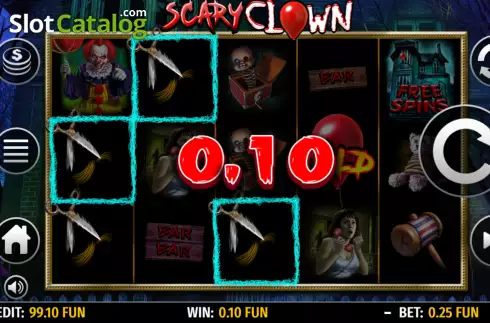 Οθόνη3. Scary Clown (Octavian Gaming) Κουλοχέρης