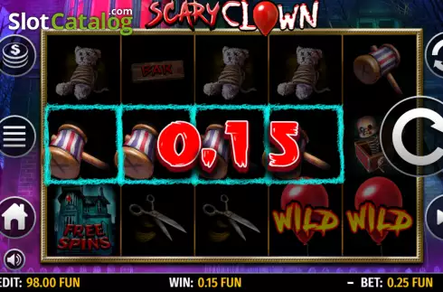 Οθόνη4. Scary Clown (Octavian Gaming) Κουλοχέρης