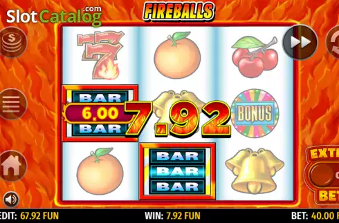 Οθόνη3. Fireballs Κουλοχέρης