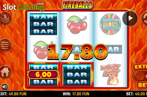 Οθόνη4. Fireballs Κουλοχέρης