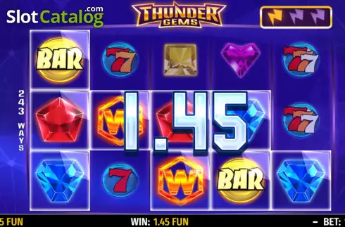Οθόνη3. Thunder Gems Κουλοχέρης