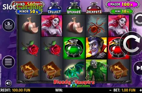 Οθόνη2. 3 Potions Bloody Vampire Κουλοχέρης 
