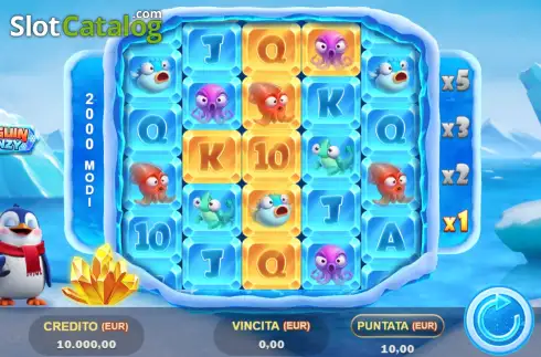 Οθόνη2. Penguin Frenzy Κουλοχέρης