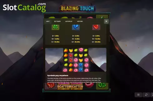 Οθόνη5. Blazing Touch Κουλοχέρης