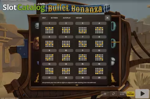 Οθόνη9. Bullet Bonanza Κουλοχέρης