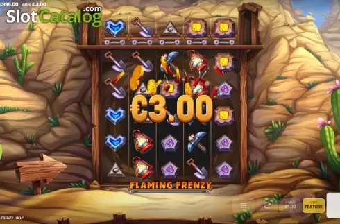 Οθόνη3. Flaming Frenzy Κουλοχέρης 